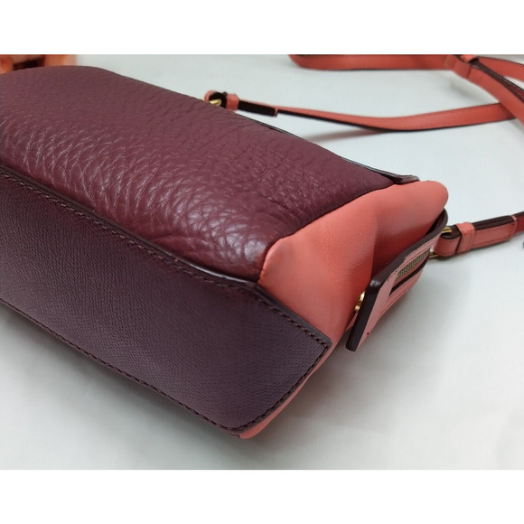 Marc By Marc Jacobs Purple Pebbled Leather Zipper Closure Crossbody Bag - Picture 15 of 16